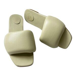 The Bali Tailor Leather Handmade Puffer Slides‎
